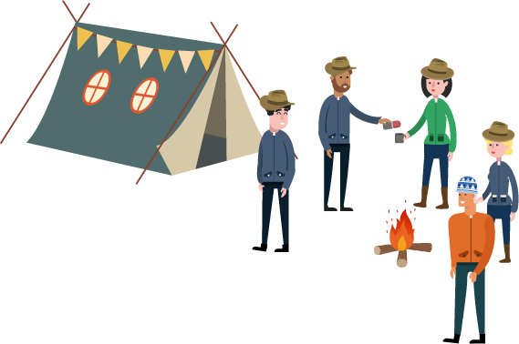 Ongoing Campfires And Conversations - Conversation (569x378), Png Download