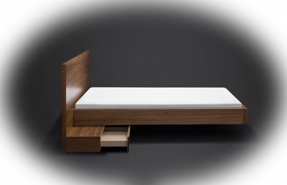 Mobilamo Bespoke Furniture Bed With Bedside Shelves - Furniture (930x600), Png Download