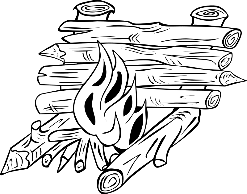Campfire Clip Art Download - Star Fire In Scouting (800x629), Png Download