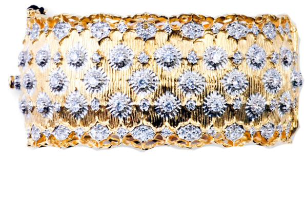 Gold Filigree Accent Bracelet - Handbag (600x600), Png Download