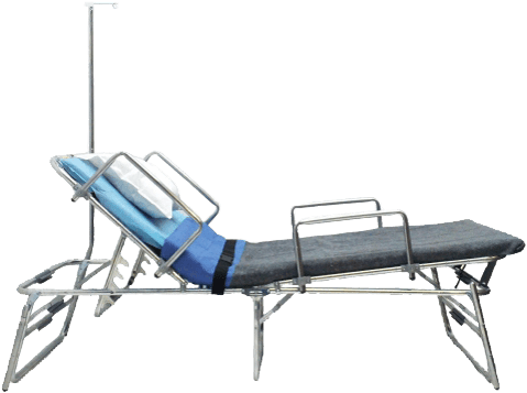 Medical Response Bed With Iv Pole Side View - Vericor Medical Response Bed W/ Iv Pole (490x490), Png Download