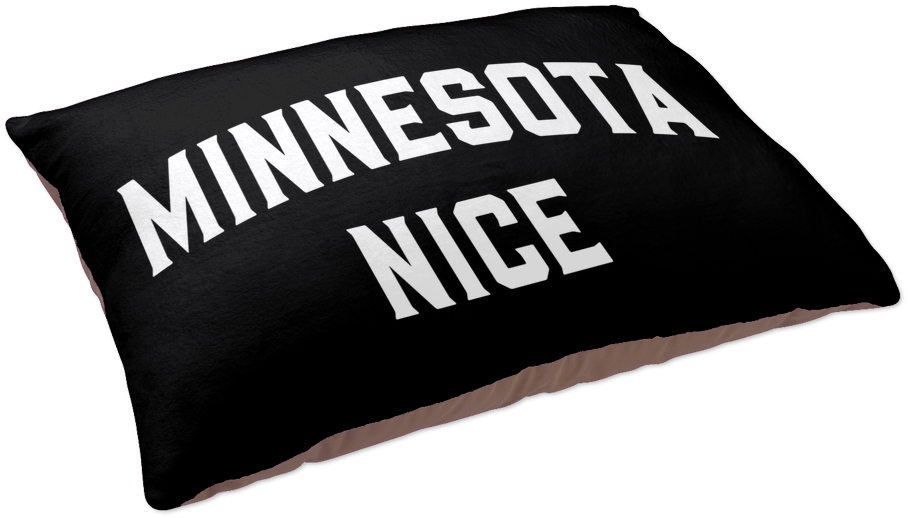 Minnesota Nice Block Pet Bed In Black And White Side - Pet (1024x1024), Png Download