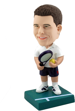 Customized Bobblehead Tennis Player - Tennis Bobblehead (500x500), Png Download