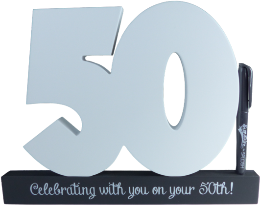 Signature Numbers 50 Splosh (600x519), Png Download