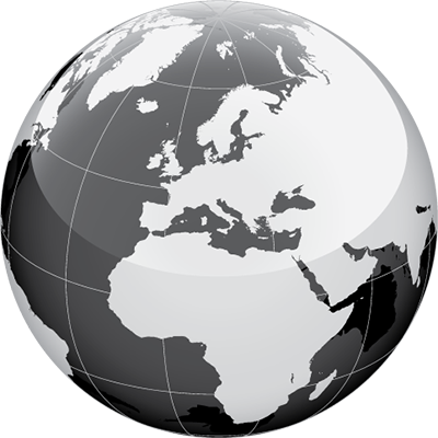 Optional Email Code - World Map Globe Vector Free Download (400x400), Png Download