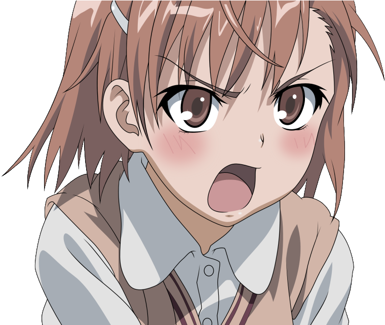 You Think I Can Read That Small Text Thumb This Content - Misaka Mikoto Blush (1024x640), Png Download