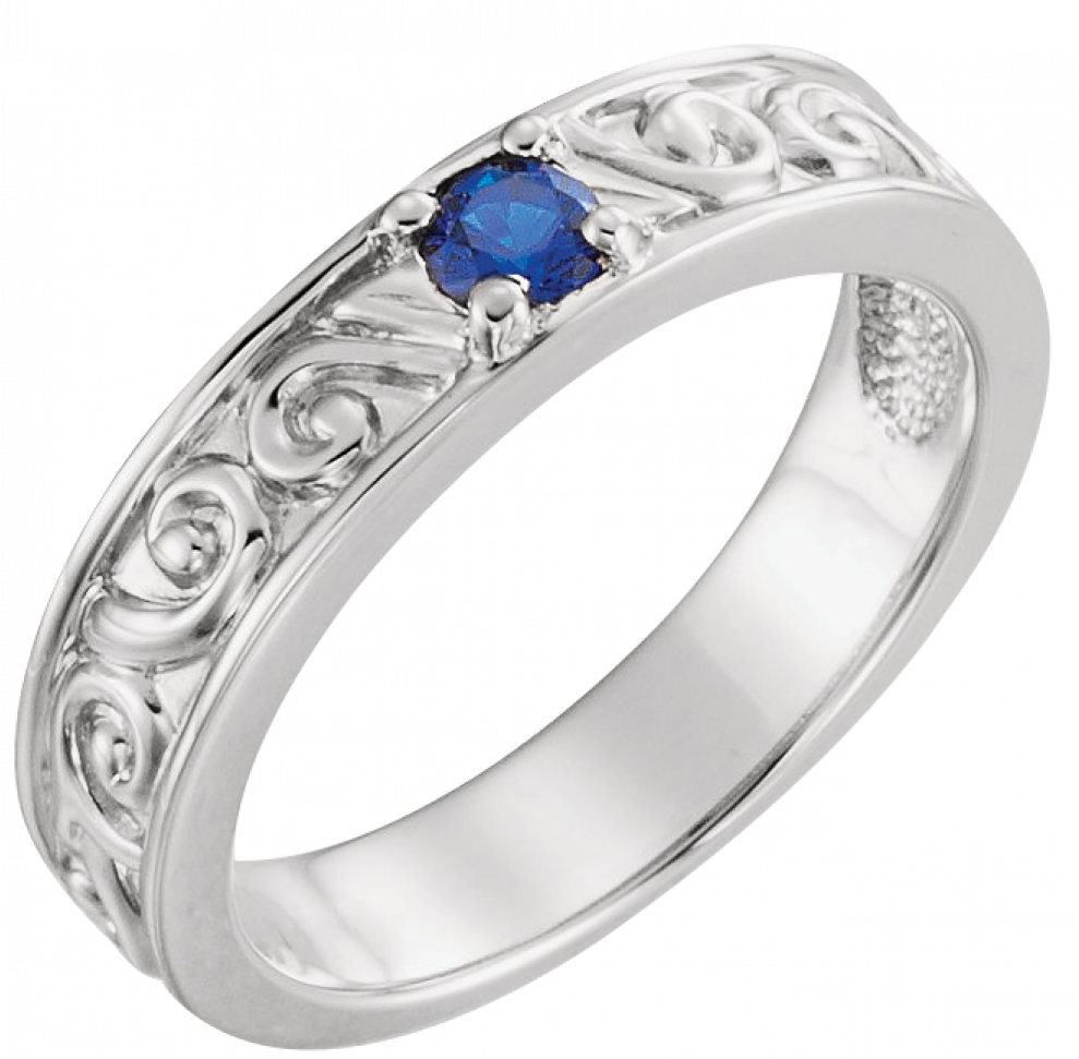 White Gold Stackable Mothers Ring (988x988), Png Download