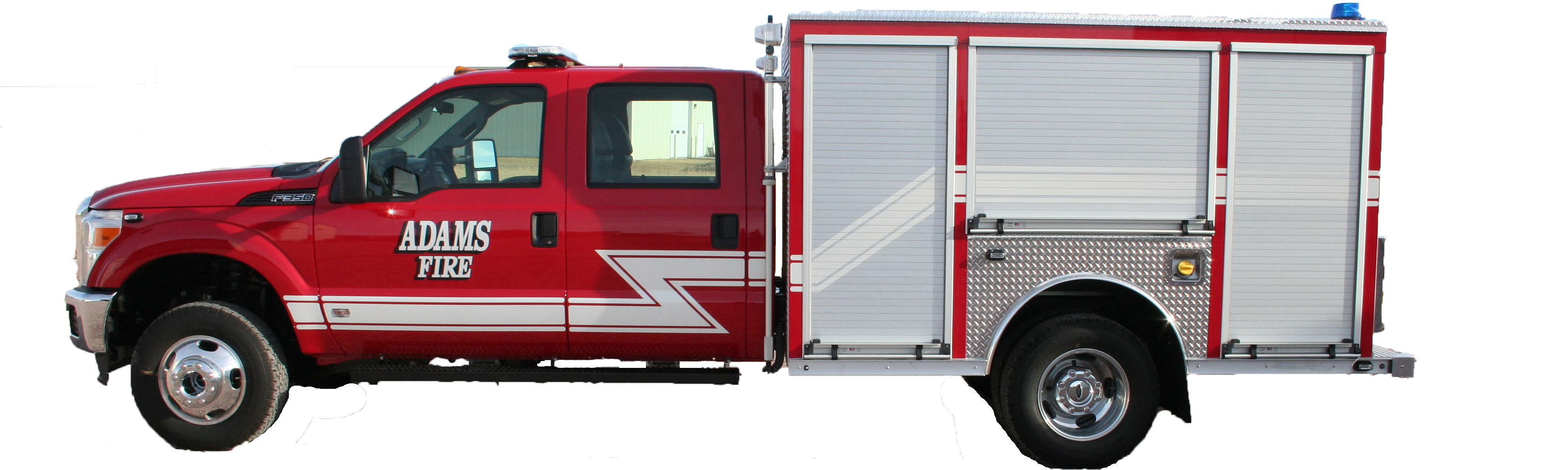 Go To Image - Fire Truck Side View Png (3456x2304), Png Download