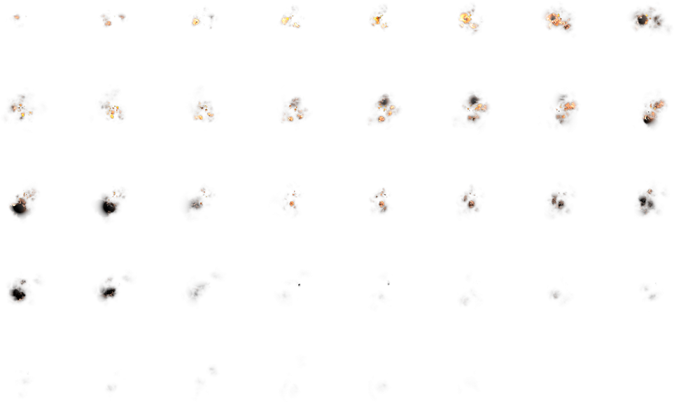 The Goodies - - Pixel Smoke Sprite Sheet (1024x1024), Png Download