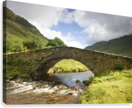 Stone Bridge, Scotland Canvas Print - Stone Bridge Scotland Canvas Art - John Short Design (429x351), Png Download