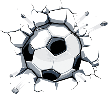 Vinilo 3d Infantil Fútbol - Adesivo De Bola De Futebol (374x327), Png Download