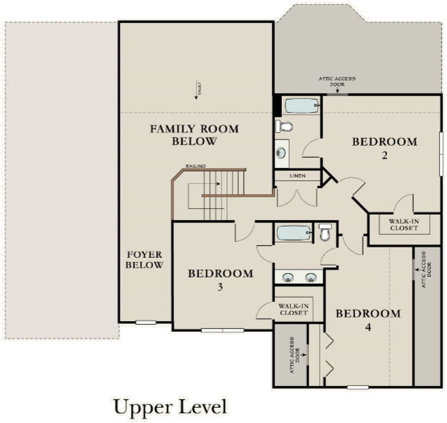 Lincoln Second Floor Plan - Floor Plan (662x641), Png Download