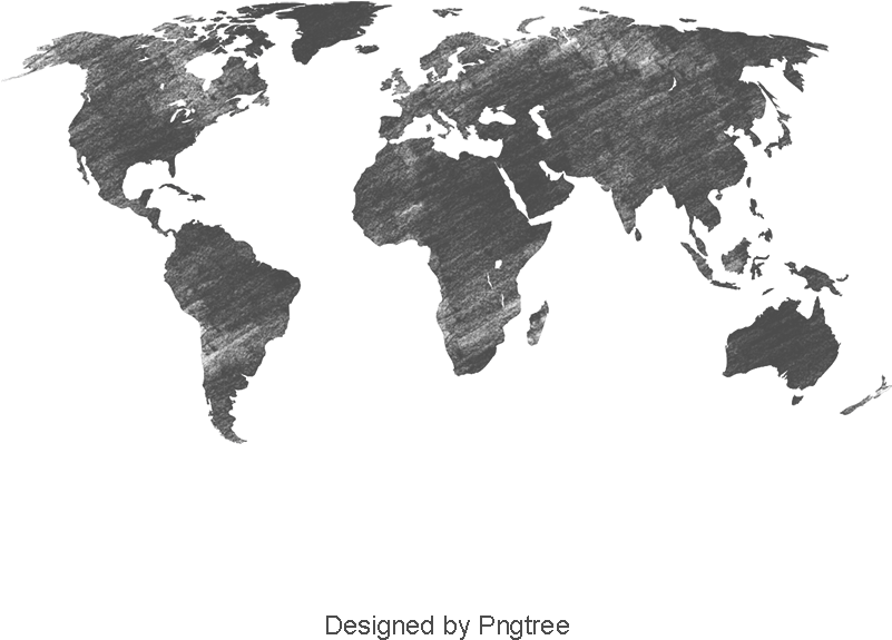 Black World Map, Black, World, Map Png And Psd - Map Of The World Highlighting Australia (800x800), Png Download