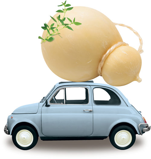 Mixed Olives With Italian Provolone - Fiat 500 (500x527), Png Download