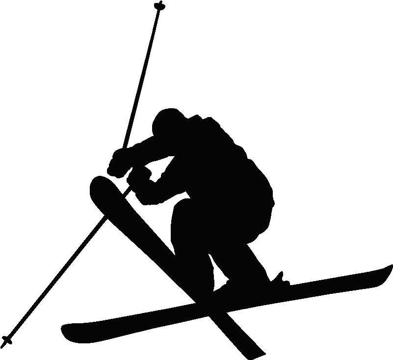 Sticker Ski Acrobate 2 Ambiance Sticker Ros Ski Acrobat2 - Skiing (800x800), Png Download