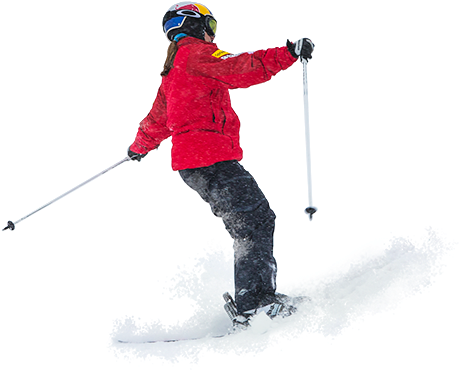 Smooth And Steady - Skier Turns (2048x1130), Png Download
