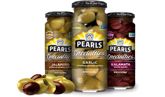 Previous - Pearls Manzanilla Olives, Pimiento Stuffed - 5.75 Oz (562x350), Png Download