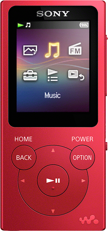 Sony Nw-e395/r Red 16 Gb Walkman® Audio Player - Sony Walkman Nw-e393 - Digital Player - 4 Gb - Red (2028x792), Png Download
