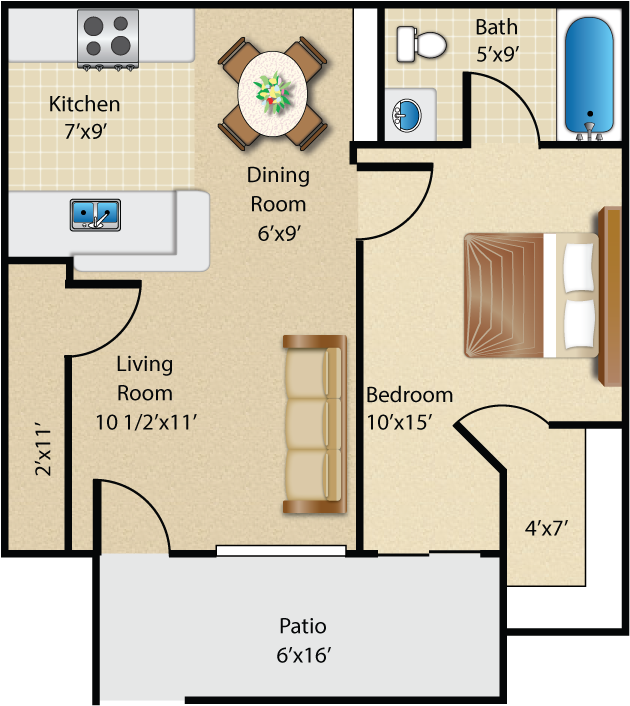 Click The For More Floor Plan Information - Floor Plan (750x750), Png Download