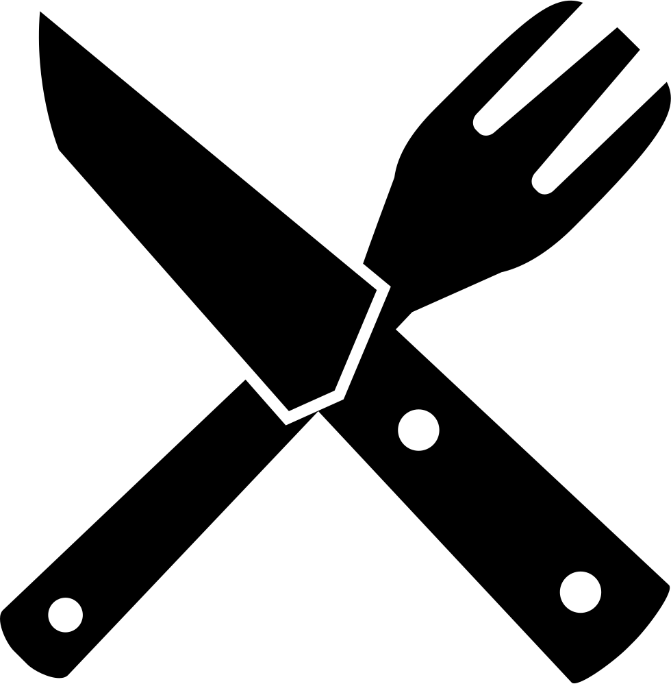 Png File - Knife And Fork Cross (980x998), Png Download