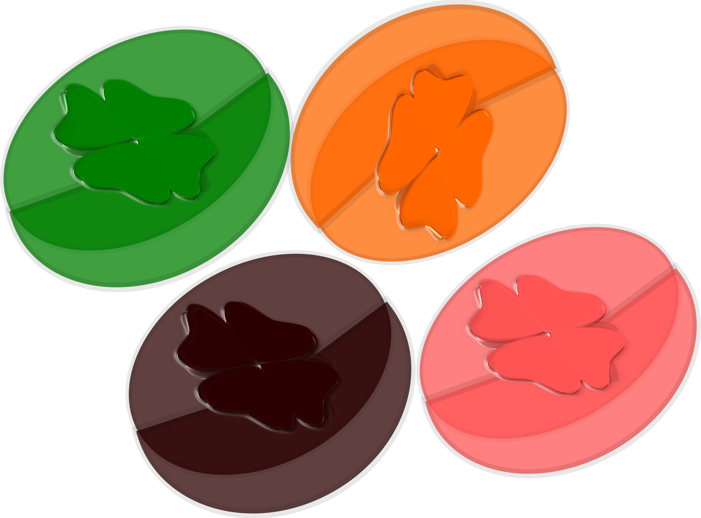 This Free Icons Png Design Of Candy Drops (2400x1772), Png Download