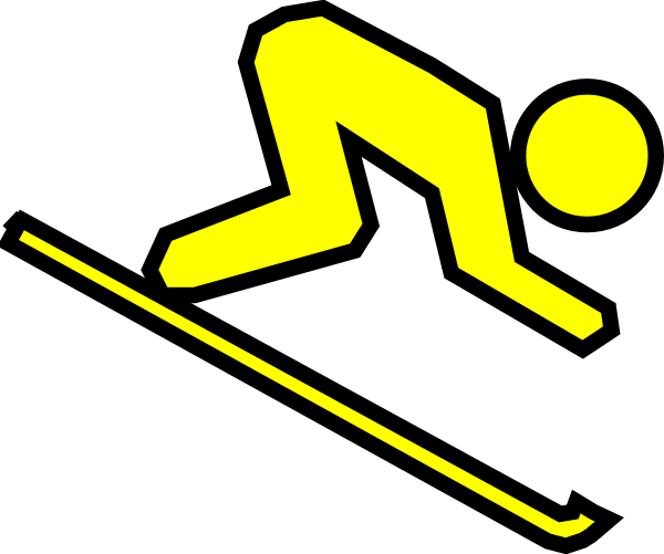 Skier Clip Art At Clipart - Cartoon Skier (600x501), Png Download