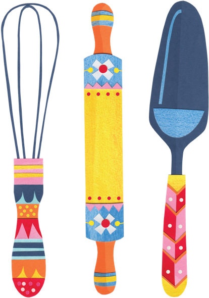 Kitchen-utensils - Scandinavian Gatherings: From Afternoon Fika To Midsummer (510x704), Png Download