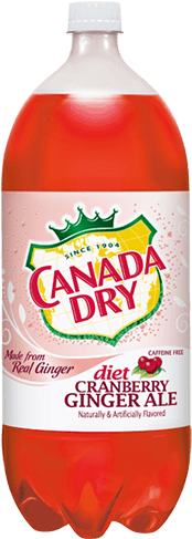 Diet Canada Dry Cranberry Ginger Ale - Canada Dry Diet Cranberry Ginger Ale (250x500), Png Download
