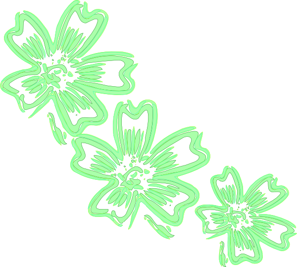 Lighter Green Flowers Clipart Png For Web - Portable Network Graphics (600x539), Png Download