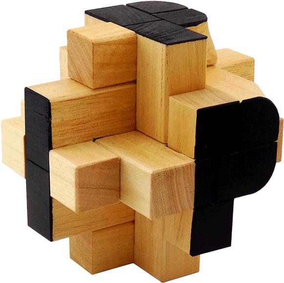 Ipp Wooden Burr 14 Piece - Jigsaw Puzzle (600x600), Png Download