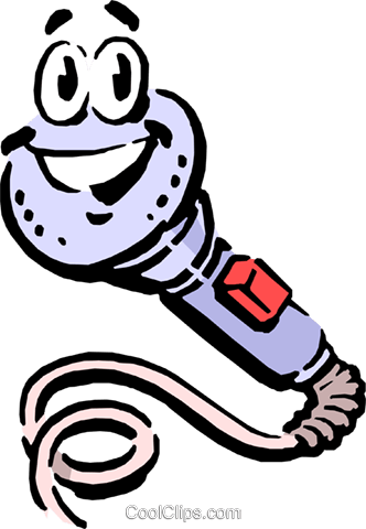 Cartoon Microphone Royalty Free Vector Clip Art Illustration - Microfone Cartoon (332x480), Png Download