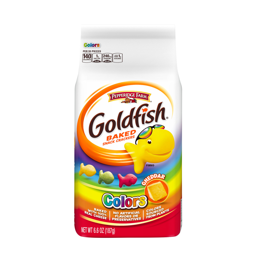Pepperidge Farm Cheddar Colors Goldfish - Pepperidge Farm Goldfish Colors (1280x1280), Png Download