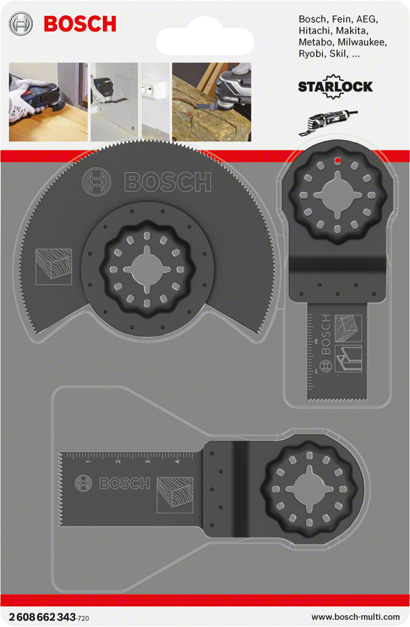 Basic Set - Bosch 2608662343 Multi Cutter Blades (589x900), Png Download
