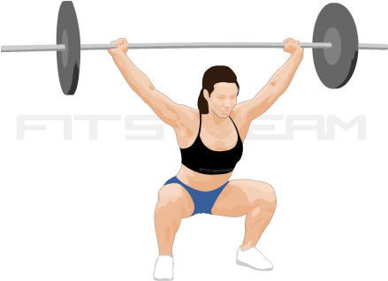 Overhead Squat - Overhead Squat Png (469x346), Png Download