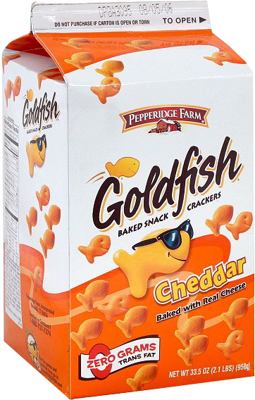 Sn014 - Pepperidge Farm Goldfish Baked Snack Crackers, Cheddar (600x600), Png Download