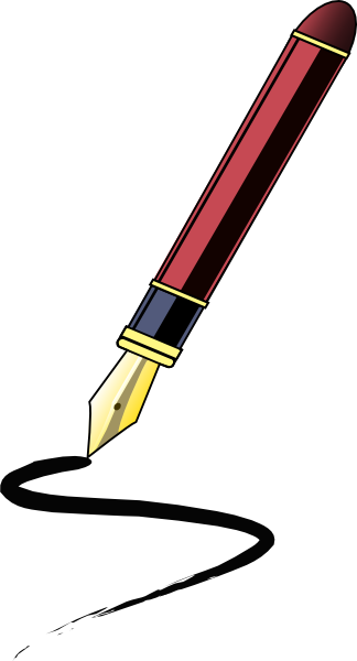 Pen Clip Art (324x600), Png Download