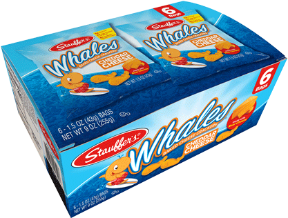 Whales Baked Snack Crackers - Cracker (425x412), Png Download