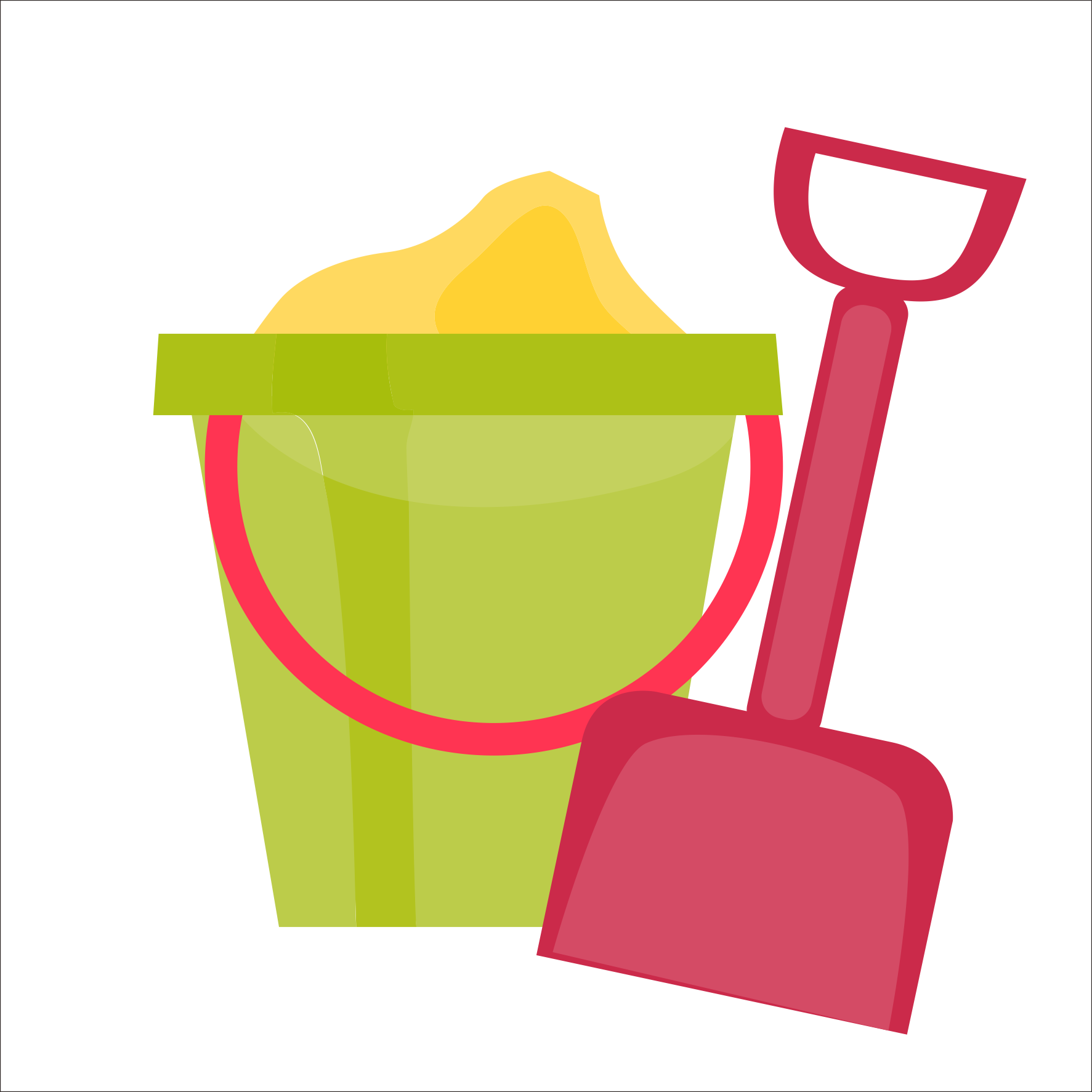 Clip Art Free Sand Clip Art Kids - Sand Pail Clip Art (1773x1773), Png Download