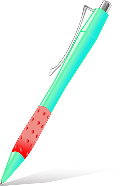 Pen Clip Art Free Vector 4vector - Pen Clip Art (522x595), Png Download