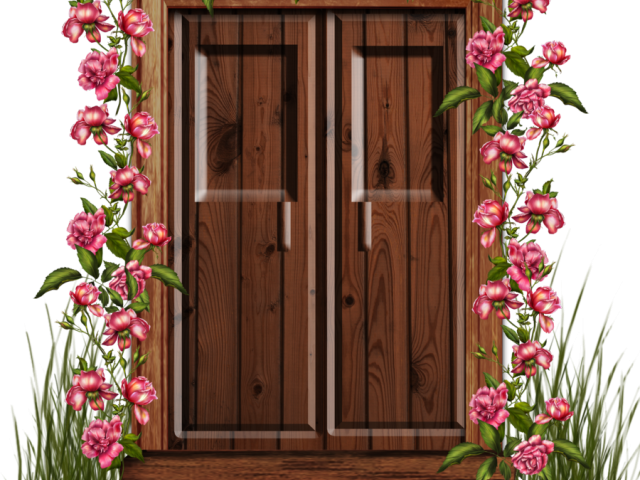 Door Clipart Wood Door - Двери Клипарт (640x480), Png Download