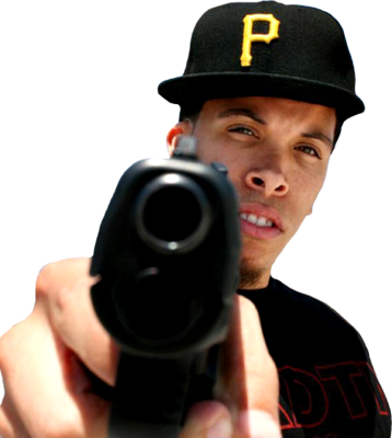 Chavista Amenazó Con Pistola A Mi Abuela Y Mi Hermana - Gun Pointing At You Png (358x400), Png Download
