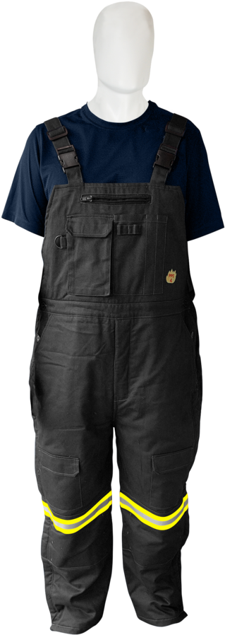 Insulated Black Bib Fr And Arc Rated Cat4 - Bib (576x1024), Png Download