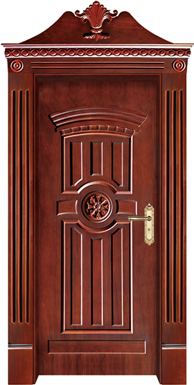 Wooden Door W4035 - Door (303x568), Png Download