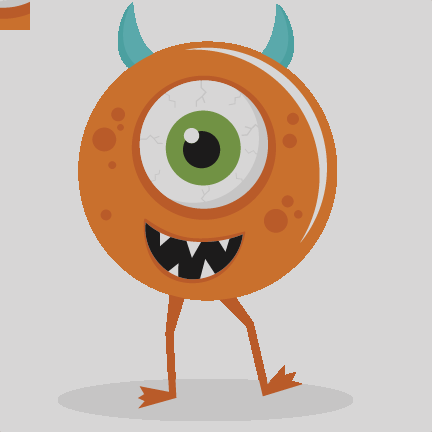 Cute Monster Clipart Png (432x432), Png Download