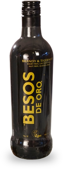 Besos De Oro Cream Liqueur (218x597), Png Download