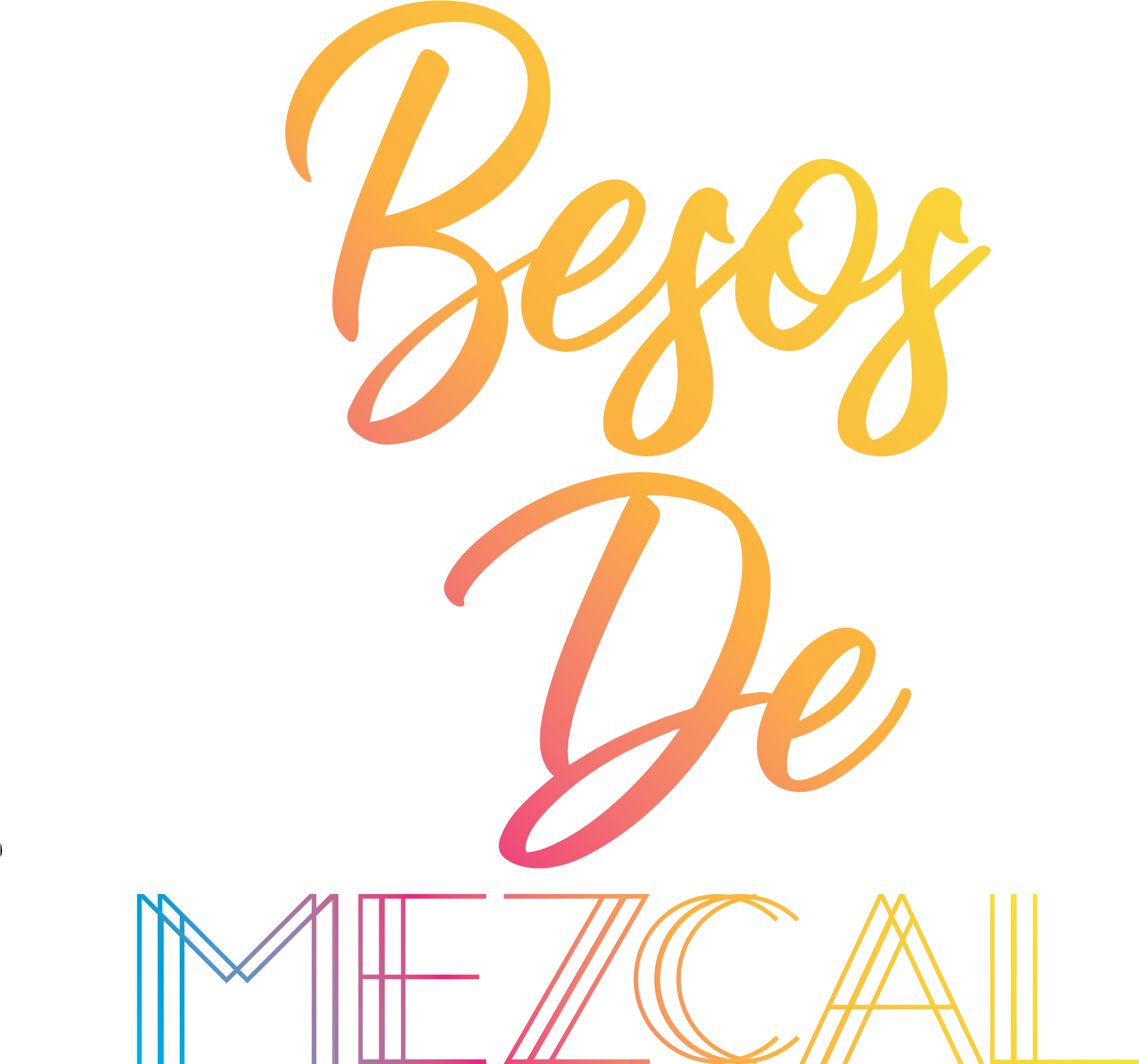 Besos De Mezcal Means Mezcal Kisses - Calligraphy (2400x2400), Png Download