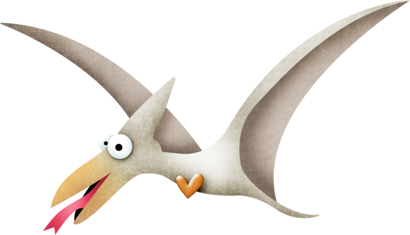 B *✿*yourock My World - Pterodátilo Cute Png (800x465), Png Download