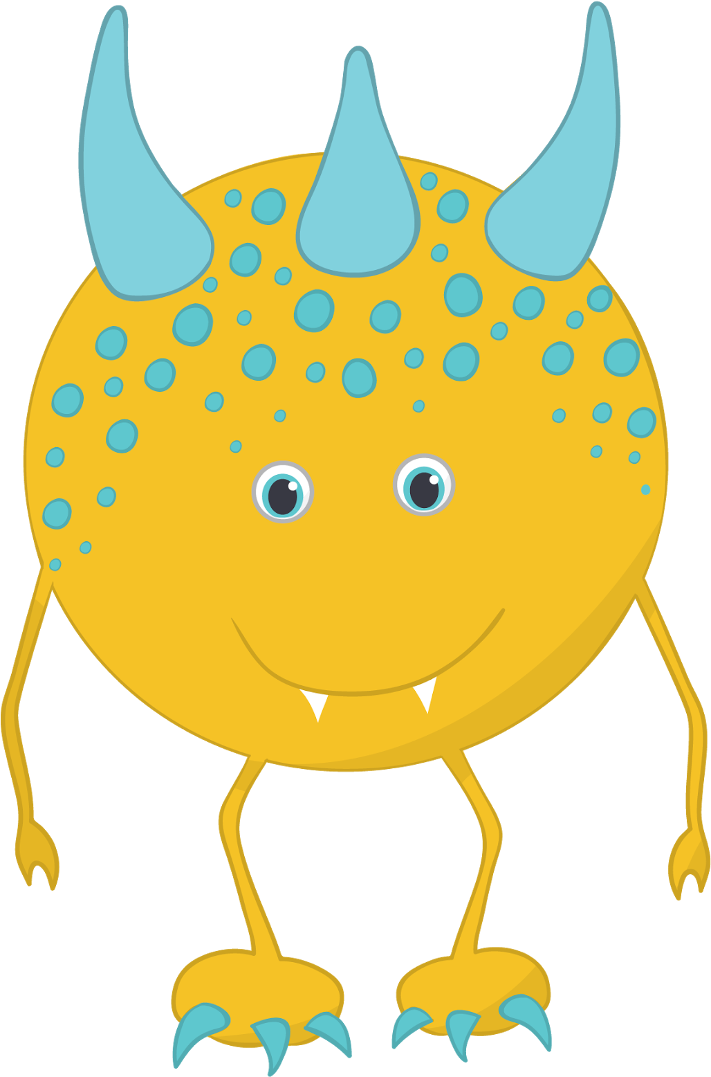 Cute Monster Clipart - Monster Clip Art Png (800x800), Png Download