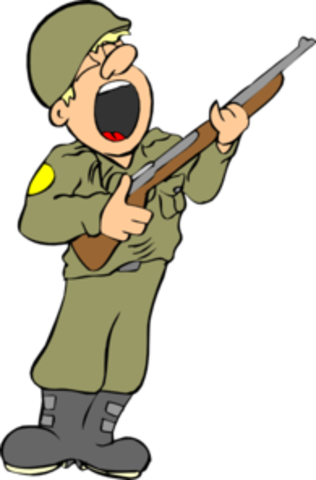 Yakov Served As A Lieutenant In Artillery In Wwii And - Army Man Cartoon Png (316x480), Png Download