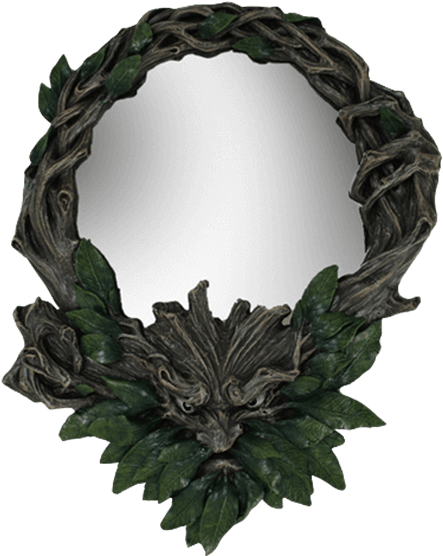 Greenman Wall Mirror - Pacific Trading Pt-11136 Greenman Mirror (555x555), Png Download